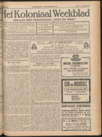 Het Koloniaal Weekblad (1 september 1927) : Orgaan der Vereeniging Oost en West, Vereeniging Oost en West