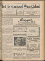 Het Koloniaal Weekblad (8 september 1927) : Orgaan der Vereeniging Oost en West, Vereeniging Oost en West