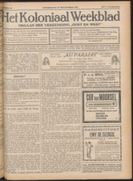 Het Koloniaal Weekblad (29 september 1927) : Orgaan der Vereeniging Oost en West, Vereeniging Oost en West
