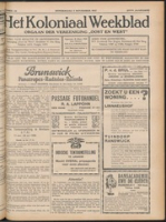 Het Koloniaal Weekblad (3 november 1927) : Orgaan der Vereeniging Oost en West, Vereeniging Oost en West
