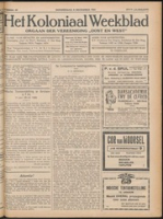 Het Koloniaal Weekblad (8 december 1927) : Orgaan der Vereeniging Oost en West, Vereeniging Oost en West