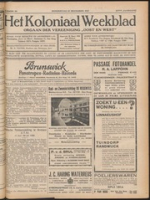 Het Koloniaal Weekblad (15 december 1927) : Orgaan der Vereeniging Oost en West, Vereeniging Oost en West