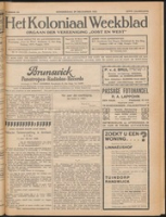 Het Koloniaal Weekblad (29 december 1927) : Orgaan der Vereeniging Oost en West