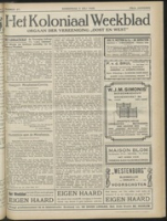 Het Koloniaal Weekblad (27 juni 1929) : Orgaan der Vereeniging Oost en West, Vereeniging Oost en West
