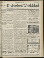 Het Koloniaal Weekblad (4 juli 1929) : Orgaan der Vereeniging Oost en West, Vereeniging Oost en West