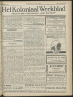 Het Koloniaal Weekblad (11 juli 1929) : Orgaan der Vereeniging Oost en West, Vereeniging Oost en West