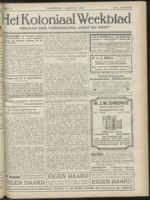 Het Koloniaal Weekblad (25 juli 1929) : Orgaan der Vereeniging Oost en West, Vereeniging Oost en West