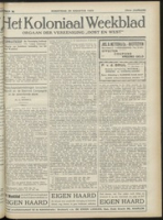 Het Koloniaal Weekblad (22 augustus 1929) : Orgaan der Vereeniging Oost en West, Vereeniging Oost en West