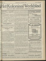 Het Koloniaal Weekblad (26 september 1929) : Orgaan der Vereeniging Oost en West, Vereeniging Oost en West