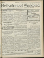 Het Koloniaal Weekblad (24 october 1929) : Orgaan der Vereeniging Oost en West, Vereeniging Oost en West