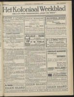Het Koloniaal Weekblad (14 november 1929) : Orgaan der Vereeniging Oost en West, Vereeniging Oost en West