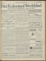 Het Koloniaal Weekblad (21 november 1929) : Orgaan der Vereeniging Oost en West, Vereeniging Oost en West
