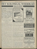 Het Koloniaal Weekblad (26 maart 1931) : Orgaan der Vereeniging Oost en West, Vereeniging Oost en West