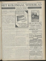 Het Koloniaal Weekblad (20 augustus 1931) : Orgaan der Vereeniging Oost en West, Vereeniging Oost en West