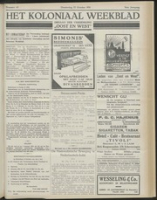 Het Koloniaal Weekblad (29 october 1931) : Orgaan der Vereeniging Oost en West, Vereeniging Oost en West