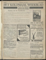 Het Koloniaal Weekblad (7 januari 1932) : Orgaan der Vereeniging Oost en West, Vereeniging Oost en West