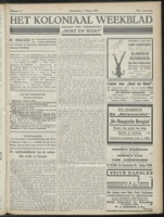 Het Koloniaal Weekblad (3 maart 1932) : Orgaan der Vereeniging Oost en West, Vereeniging Oost en West