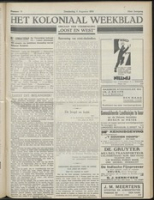 Het Koloniaal Weekblad (4 augustus 1932) : Orgaan der Vereeniging Oost en West, Vereeniging Oost en West
