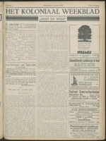 Het Koloniaal Weekblad (1933) : Orgaan der Vereeniging Oost en West