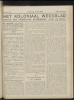 Het Koloniaal Weekblad (11 mei 1933) : Orgaan der Vereeniging Oost en West, Vereeniging Oost en West