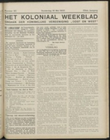 Het Koloniaal Weekblad (18 mei 1933) : Orgaan der Vereeniging Oost en West, Vereeniging Oost en West