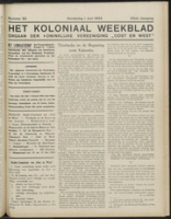 Het Koloniaal Weekblad (1 juni 1933) : Orgaan der Vereeniging Oost en West, Vereeniging Oost en West
