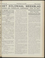 Het Koloniaal Weekblad (13 juli 1933) : Orgaan der Vereeniging Oost en West, Vereeniging Oost en West