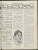 Het Koloniaal Weekblad (7 september 1933) : Orgaan der Vereeniging Oost en West, Vereeniging Oost en West
