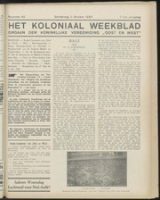 Het Koloniaal Weekblad (5 october 1933) : Orgaan der Vereeniging Oost en West, Vereeniging Oost en West