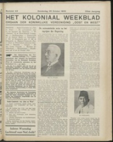 Het Koloniaal Weekblad (26 october 1933) : Orgaan der Vereeniging Oost en West, Vereeniging Oost en West