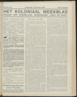 Het Koloniaal Weekblad (2 november 1933) : Orgaan der Vereeniging Oost en West, Vereeniging Oost en West