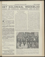 Het Koloniaal Weekblad (9 november 1933) : Orgaan der Vereeniging Oost en West, Vereeniging Oost en West