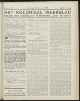 Het Koloniaal Weekblad (16 november 1933) : Orgaan der Vereeniging Oost en West, Vereeniging Oost en West