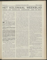 Het Koloniaal Weekblad (23 november 1933) : Orgaan der Vereeniging Oost en West, Vereeniging Oost en West