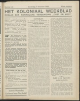 Het Koloniaal Weekblad (7 december 1933) : Orgaan der Vereeniging Oost en West, Vereeniging Oost en West