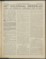 Het Koloniaal Weekblad (28 december 1933) : Orgaan der Vereeniging Oost en West, Vereeniging Oost en West
