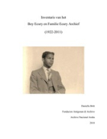 ECURY-000: Inventaris van het Boy Ecury en Familie Ecury Archief (1922-2011)