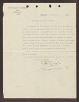 ECURY-071: Brief Apostolisch Vicariaat van Curaçao aan de familie Ecury te Aruba - 1945 + 1 kopie, Apostolisch Vicariaat van Curaçao
