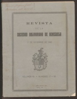 ECURY-072: Brief aan S.N. Ecury, gepubliceerd in de Extractado de la Revista de la Sociedad Bolivariana de Venezuela - 1946, Extractado de la Revista de la Sociedad Bolivariana de Venezuela