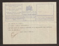 ECURY-170: Telegrammen gestuurd naar de familie Ecury ter gelegenheid van de onthullen van het monument van Boy Ecury - 1949