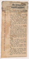 ECURY-224: Verzameling van krantenknipsels over het bezoek van W.L. Zalsman op Aruba - 1950