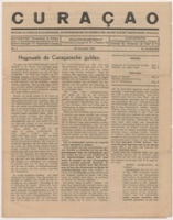 ECURY-290: Curaçao: Weekblad voor de Staatkundige Economische en Cultureele Belangen van het Gebiedsdeel Curaçao, No. 3, 23 December 1944, 7e Jaargang., Weekblad Curaçao