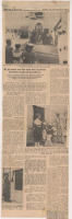ECURY-296: Verzameling van krantenknipsels omtrent de herdenking bij het gedenkplaat voor Gevallenen van de Tweede Wereldoorlog te Oranjestad - 1957