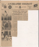 ECURY-298: Verzameling van krantenknipsels omtrent de herdenking bij het gedenkplaat voor Gevallenen van de Tweede Wereldoorlog te Oranjestad - 1959
