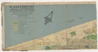 ECURY-322: Kaart van Den Haag (met een pijl die naar de Waalsdorpervlakte wijst)