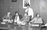 Sr. Betico Croes ta tene Conferencia di Prensa den Sala di Reunion Grandi, 20 november 1985, Image # 3, BUVO