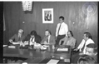 Sr. Betico Croes ta tene Conferencia di Prensa den Sala di Reunion Grandi, 20 november 1985, Image # 11, BUVO