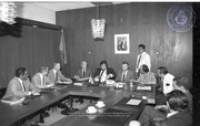 Sr. Betico Croes ta tene Conferencia di Prensa den Sala di Reunion Grandi, 20 november 1985, Image # 13, BUVO
