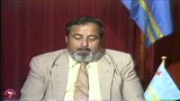 Programanan Aruba y su independencia / Charla di gobierno: Vuelo inaugural di Pan Am - plan nobo di decentralicacion - y mas. (1982)