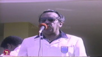 Celebracion di Himno y Bandera 1982 - Programa Aruba y su Independencia: Betico Croes tocante preis di awa y corriente